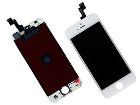 Дисплей для iPhone 5S в сборе Белый - Премиум